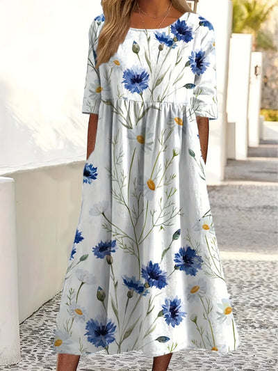 Moda Nova™ | Vestido floral suave