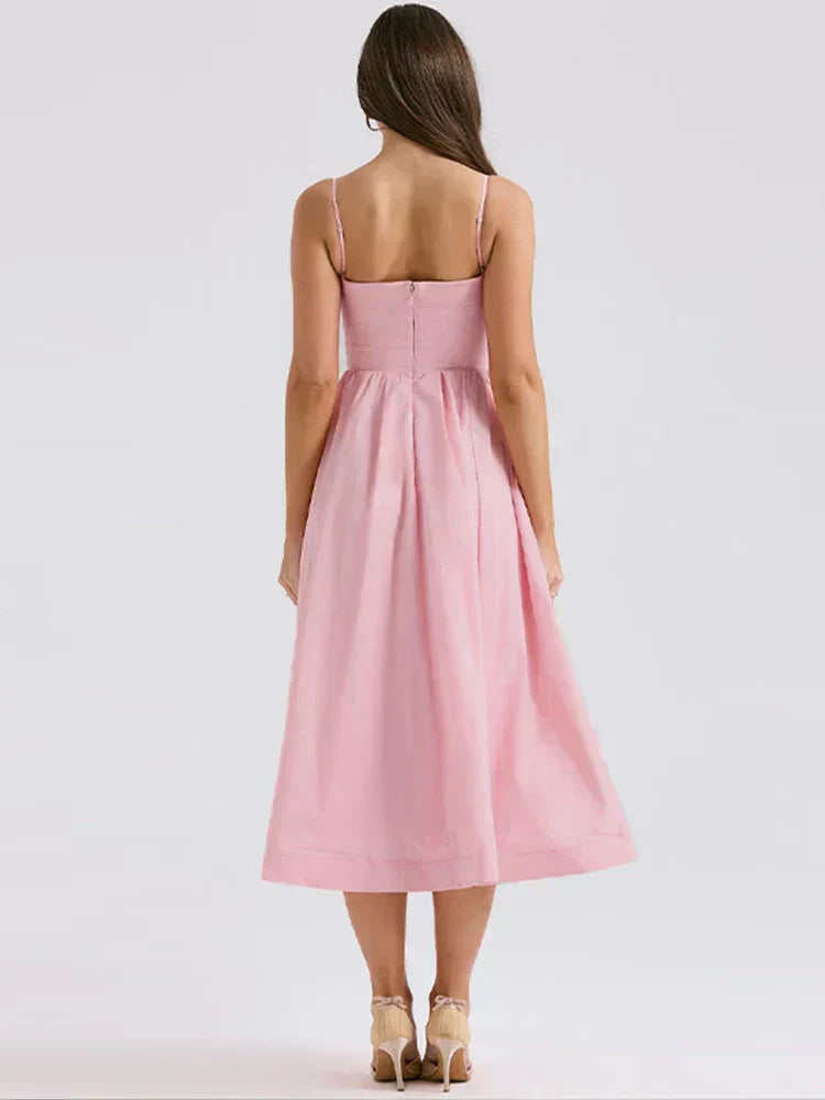 Moda Nova™ | Vestido con tirantes de espagueti