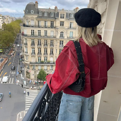 Ana - Chaqueta de Cuero Oversize