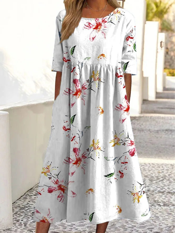 Moda Nova™ | Vestido floral suave