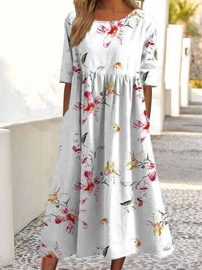 Moda Nova™ | Vestido floral suave