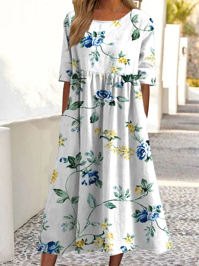Moda Nova™ | Vestido floral suave