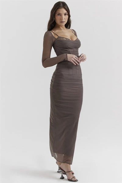 Romina - Vestido Largo con Glamour