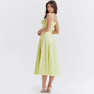 Zenia - Vestido Midi Ligero y Fluido