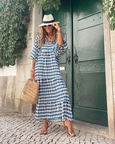 Moda Nova™ | Vestido de verano con estampado floral