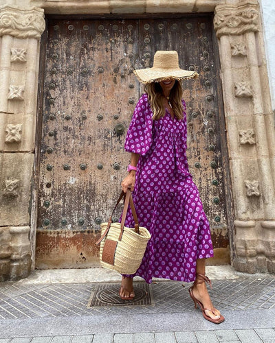 Moda Nova™ | Vestido de verano con estampado floral