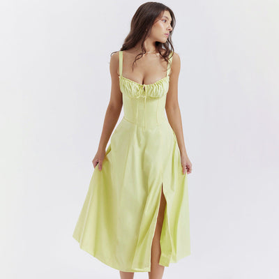 Zenia - Vestido Midi Ligero y Fluido