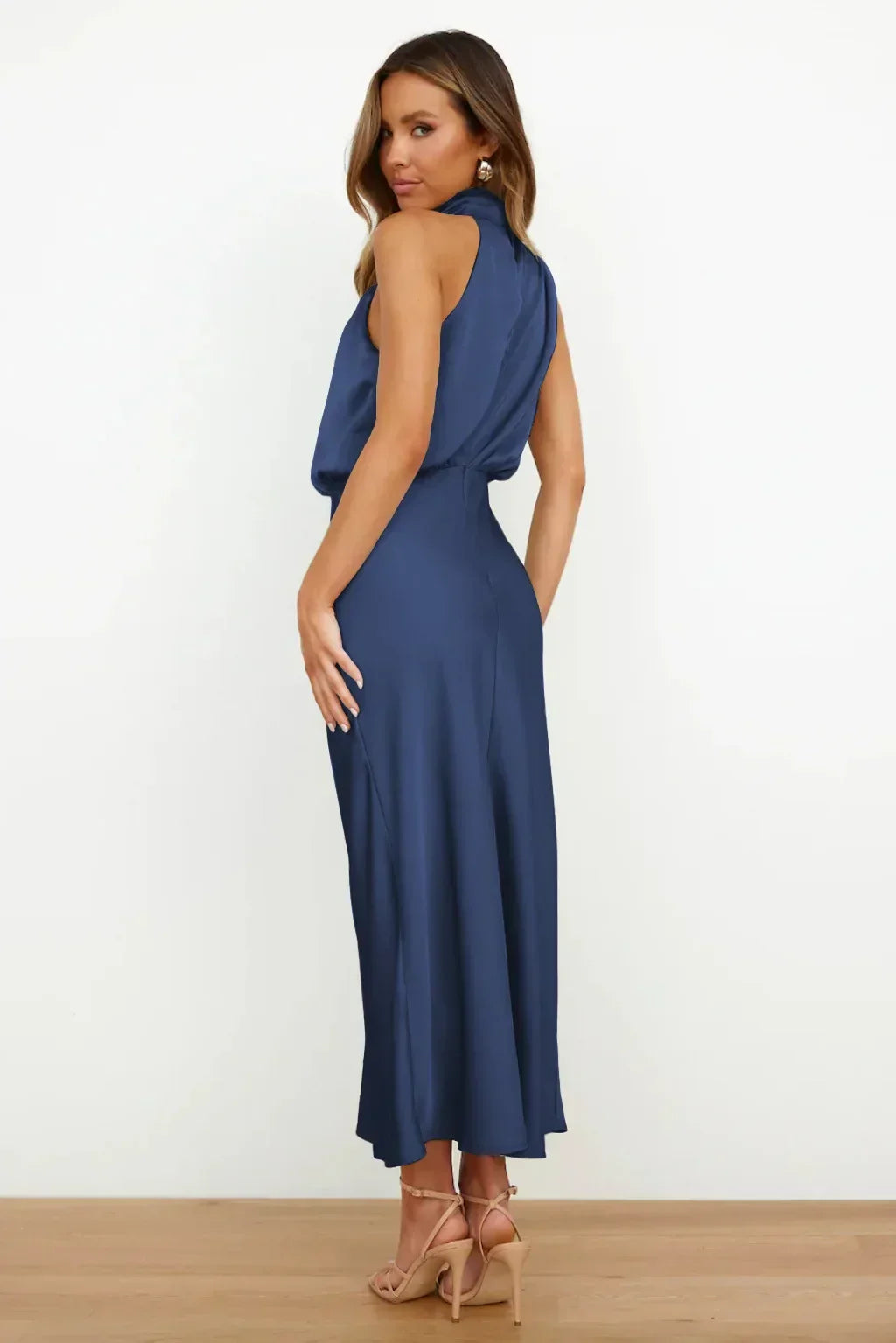 Catalina - Vestido largo satinado