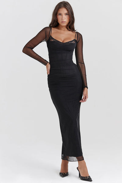 Romina - Vestido Largo con Glamour
