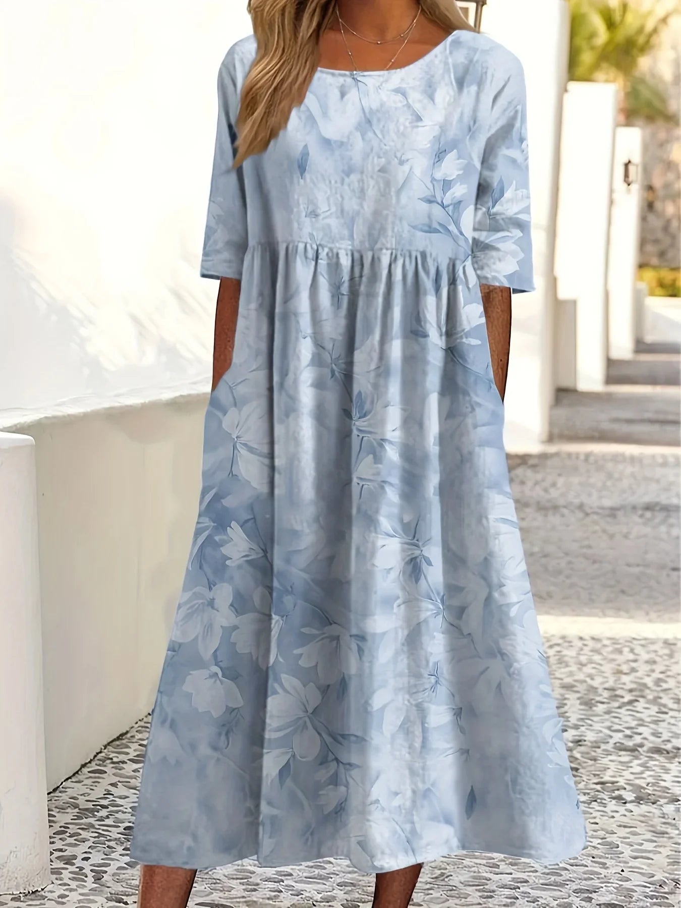 Moda Nova™ | Vestido floral suave