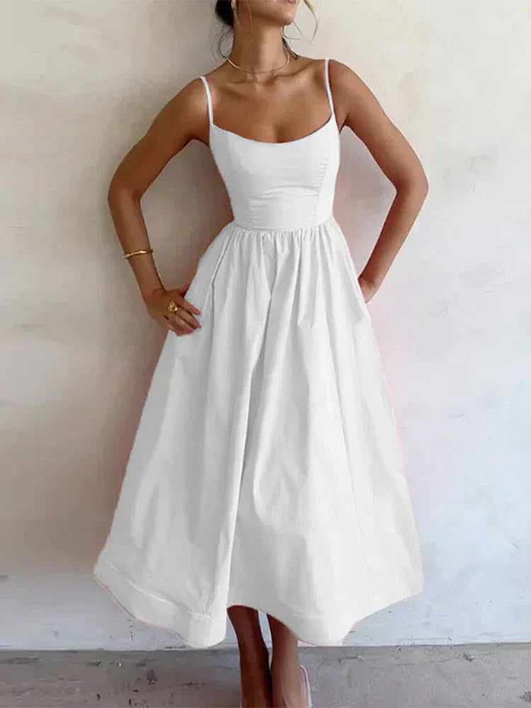 Moda Nova™ | Vestido con tirantes de espagueti