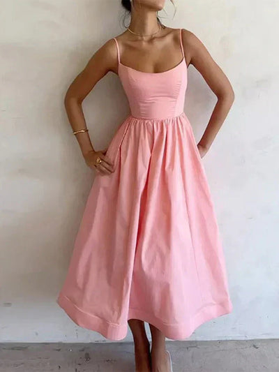 Moda Nova™ | Vestido con tirantes de espagueti
