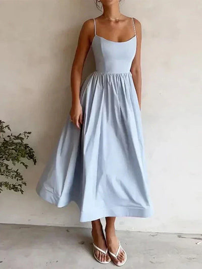 Moda Nova™ | Vestido con tirantes de espagueti