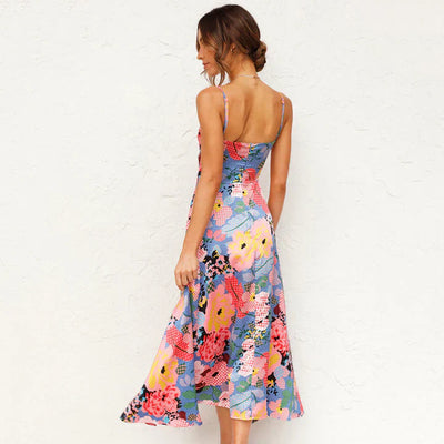 Delia - Vestido largo con Flores