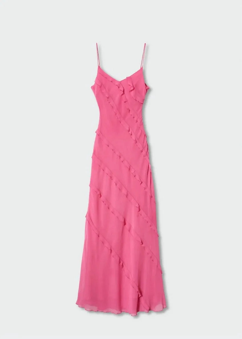 Violeta - Vestido Largo Elegante con Volantes