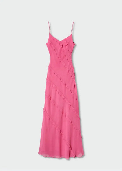Violeta - Vestido Largo Elegante con Volantes