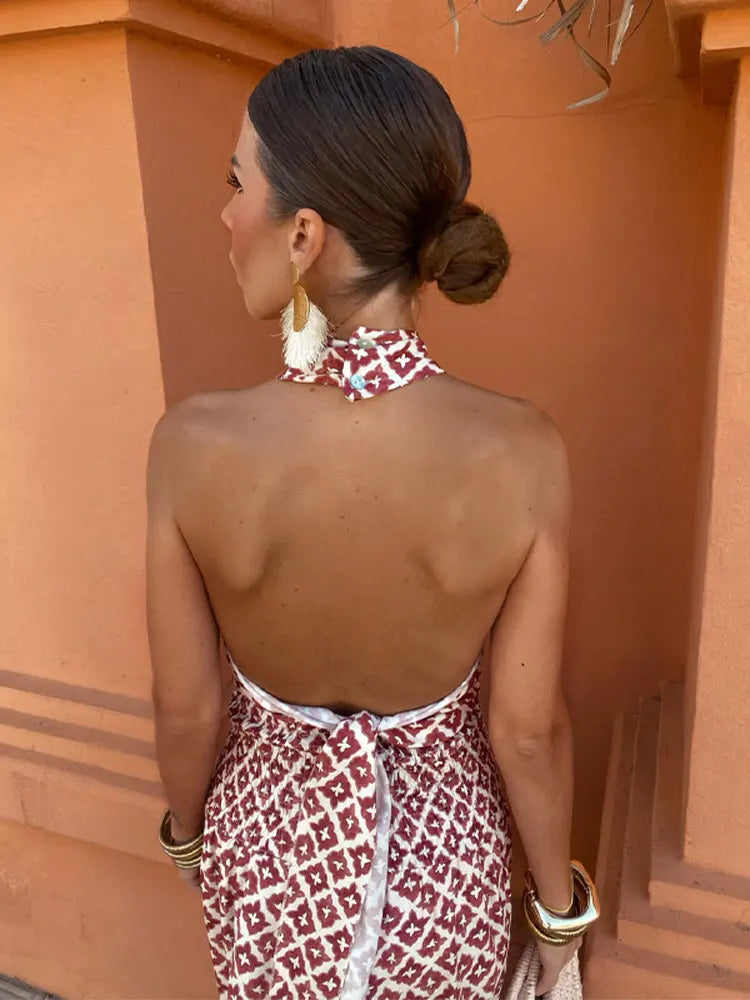 Moda Nova™ | Vestido midi elegante con hombros al aire