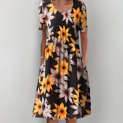 Moda Nova™ | Vestido midi floral