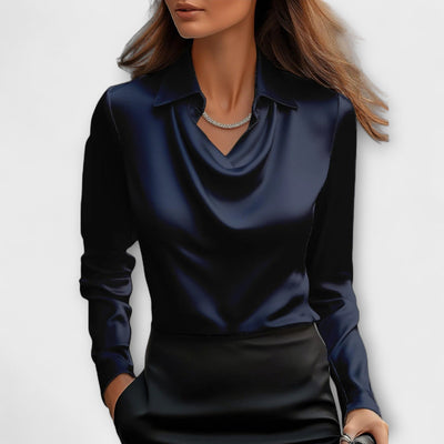 Aurora – Blusa de satén