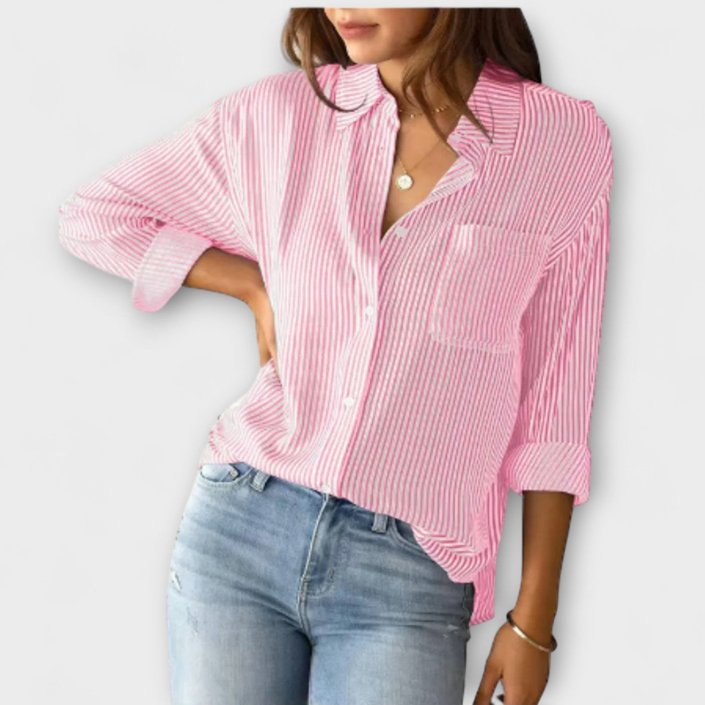 Alessia – Blusa de mujer a rayas casual