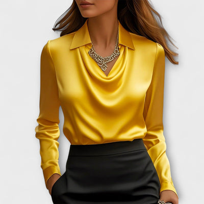 Aurora – Blusa de satén