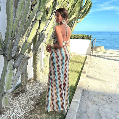 Azucena - Vestido Largo de Colores