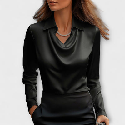 Aurora – Blusa de satén