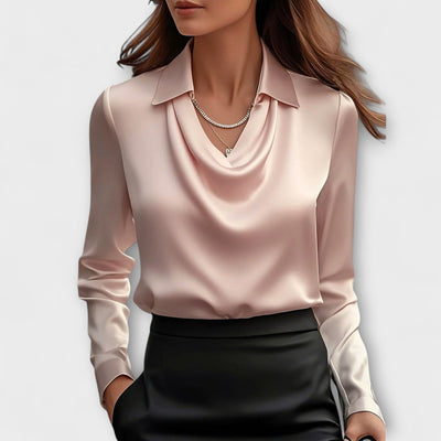 Aurora – Blusa de satén
