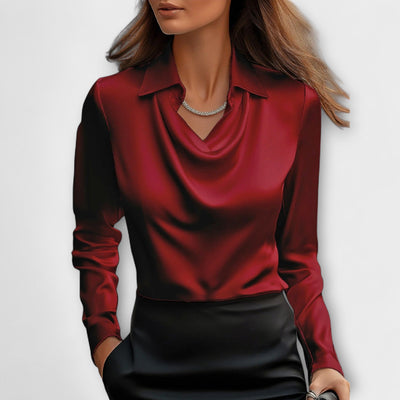 Aurora – Blusa de satén