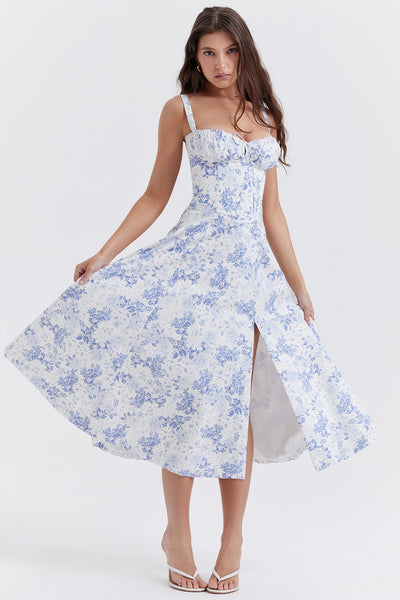 Zenia - Vestido Midi Ligero y Fluido