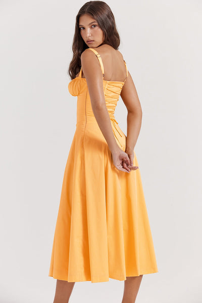 Zenia - Vestido Midi Ligero y Fluido