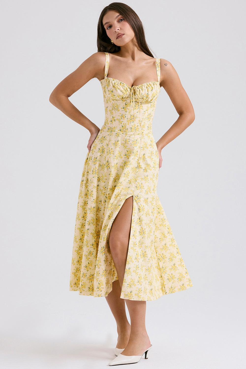 Zenia - Vestido Midi Ligero y Fluido
