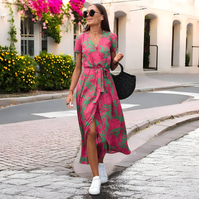 Moda Nova™ | Vestido primaveral vaporoso