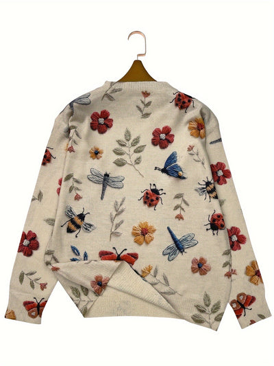 Agnes - Confortable Jersey Estampado Floral