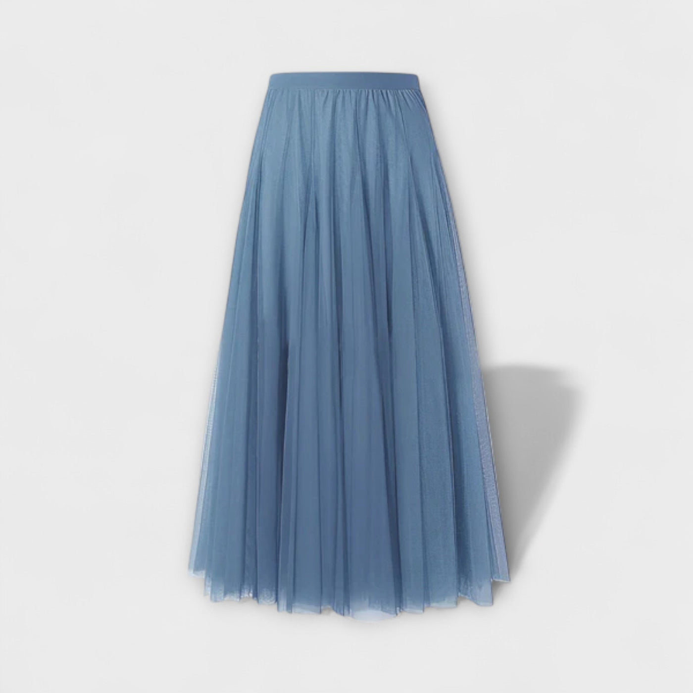 Lucia – Falda midi de malla plisada