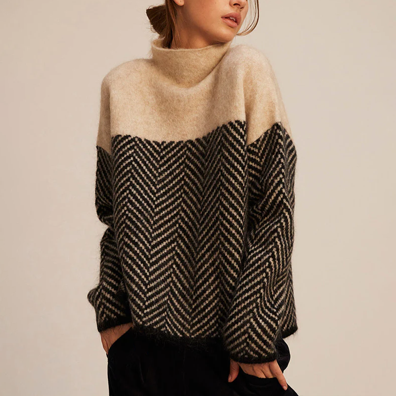 Martina - Suave jersey de cuello alto