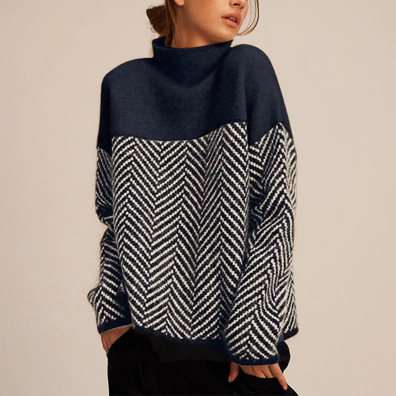Martina - Suave jersey de cuello alto