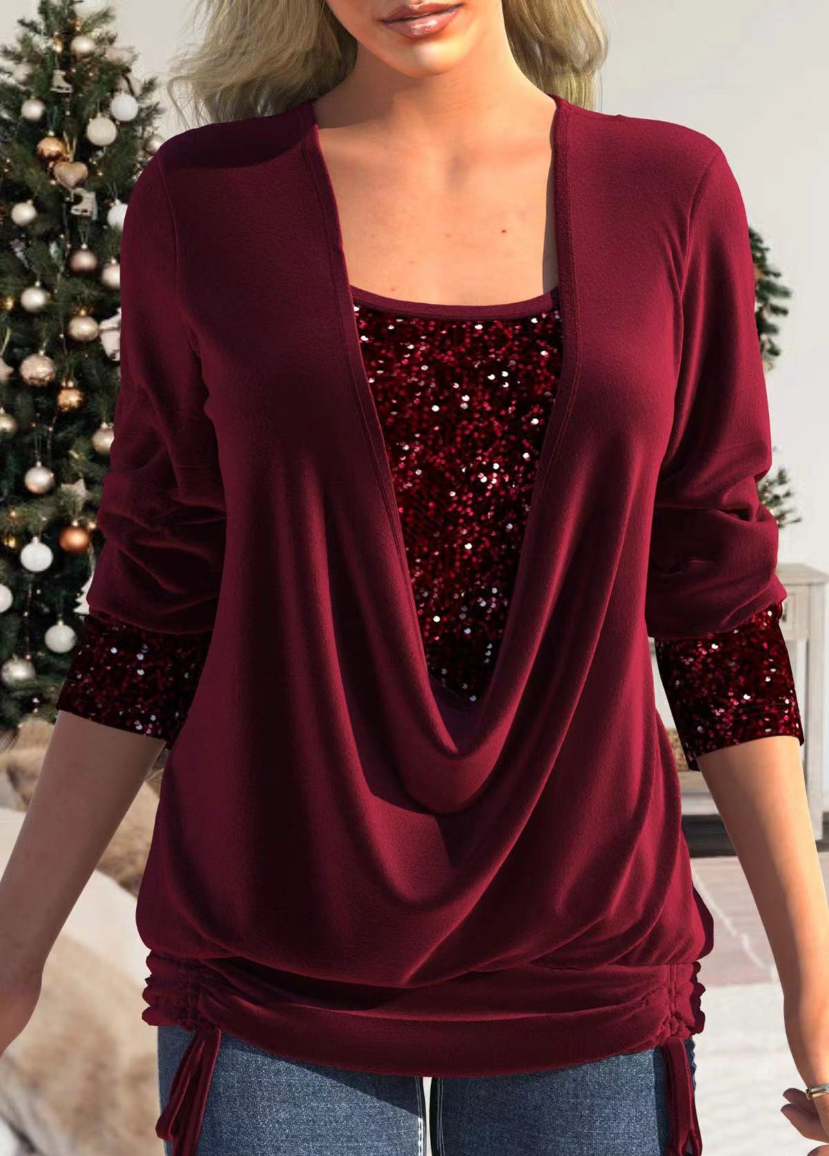 Adriana - Camiseta con Lentejuelas