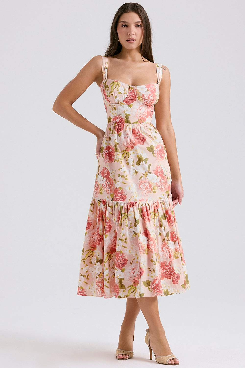 Zenia - Vestido Midi Ligero y Fluido
