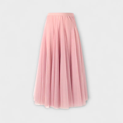 Lucia – Falda midi de malla plisada