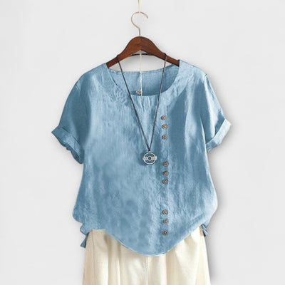 Nora – Blusa de mujer con mangas cortas
