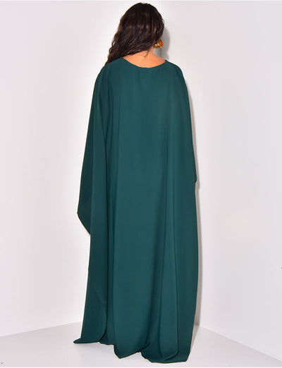 Salma - Vestido con Capa Fluida