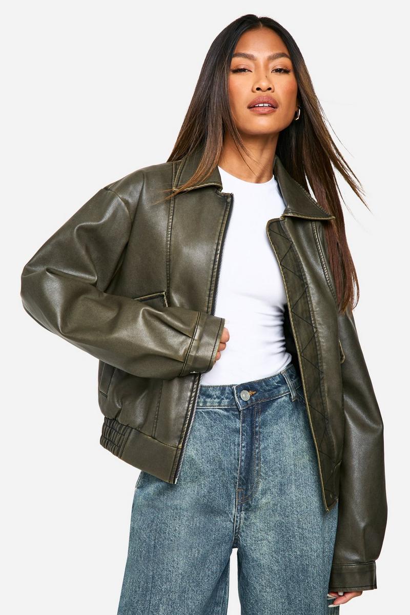 Ana - Chaqueta de Cuero Oversize