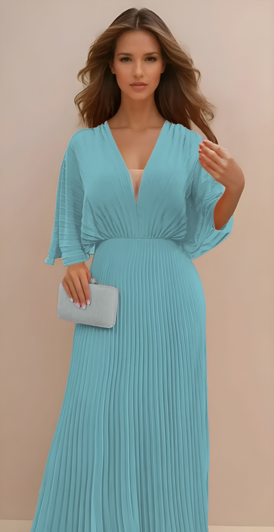 Olga - Vestido Clásico Plisado