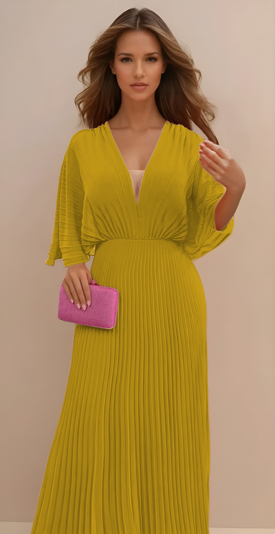 Olga - Vestido Clásico Plisado