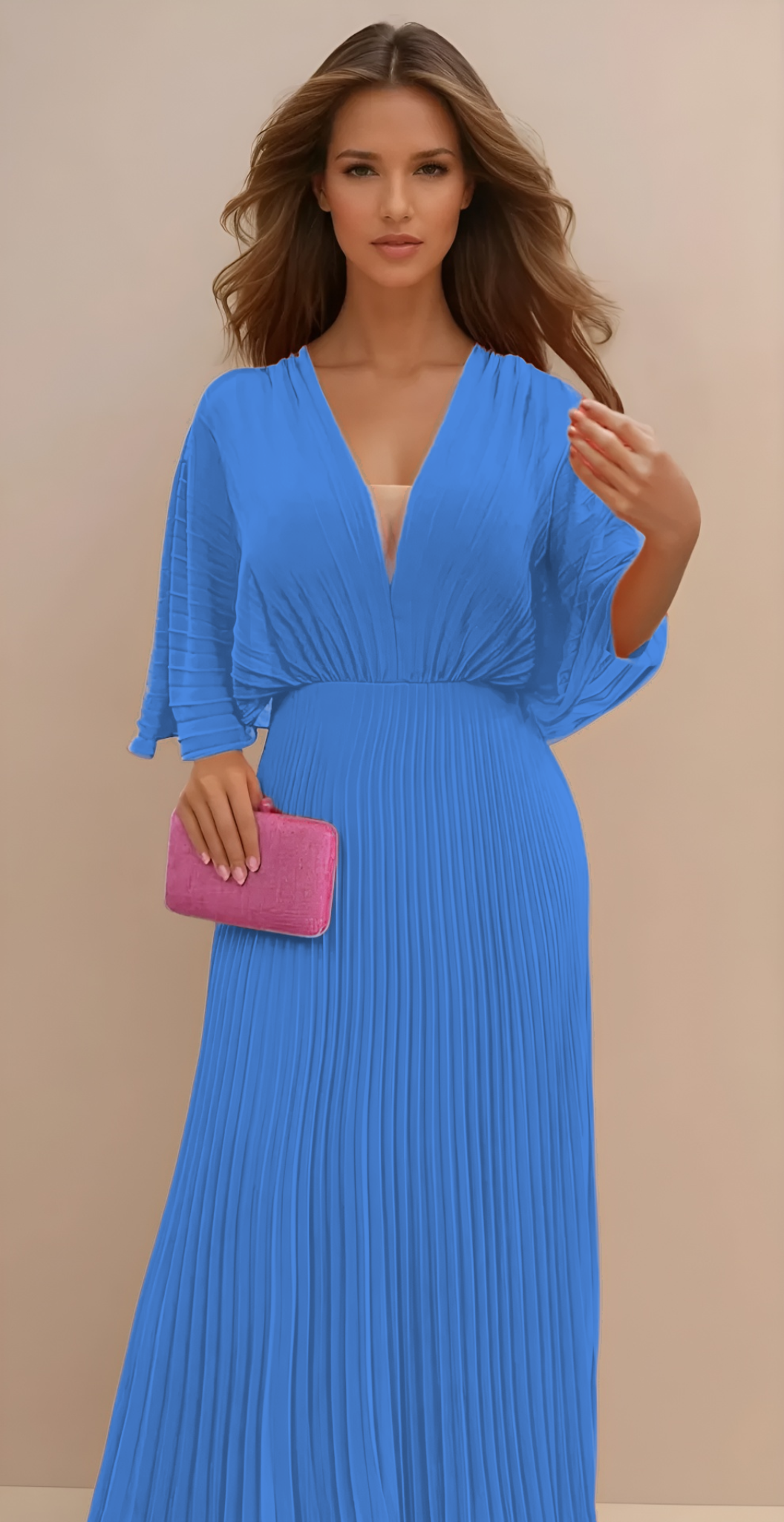 Olga - Vestido Clásico Plisado