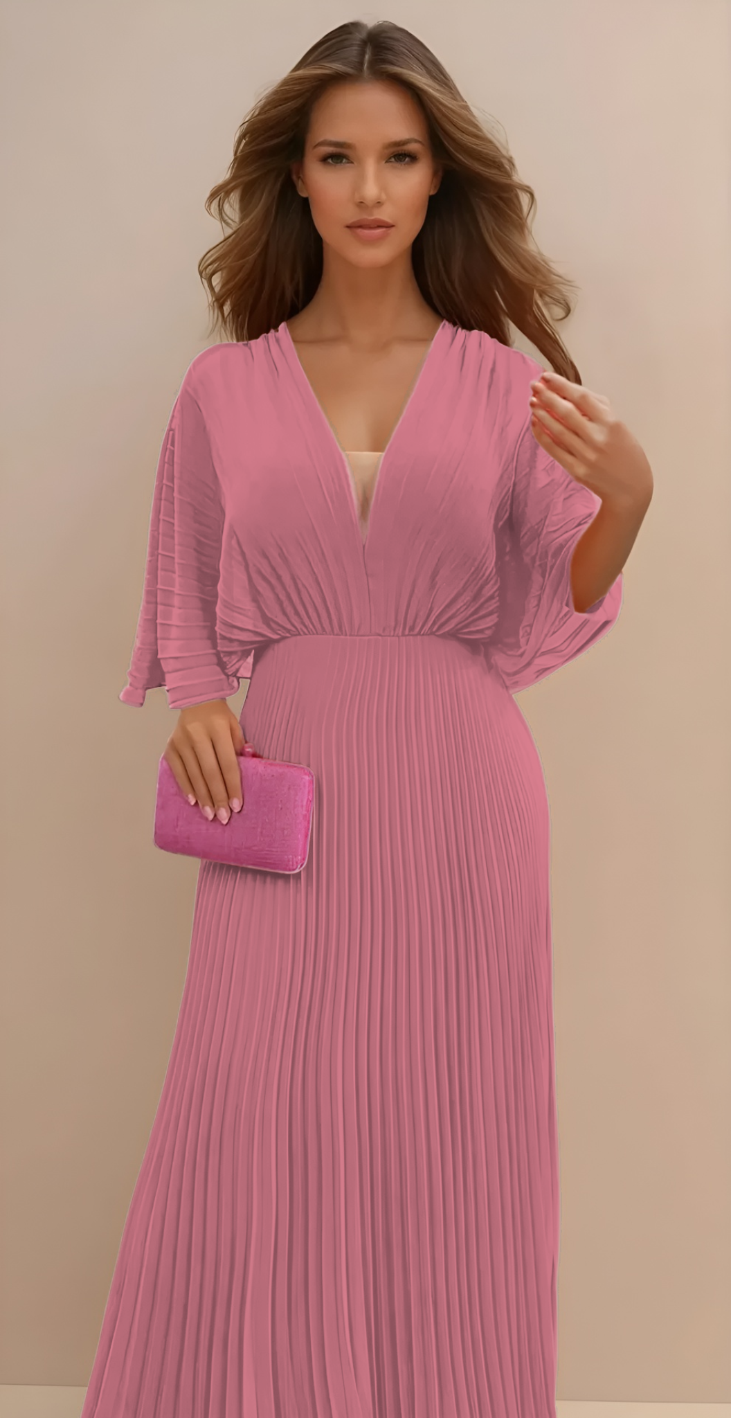 Olga - Vestido Clásico Plisado