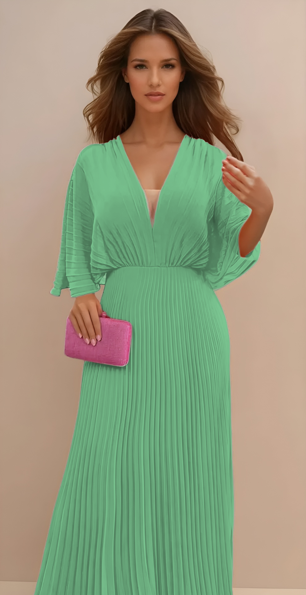 Olga - Vestido Clásico Plisado