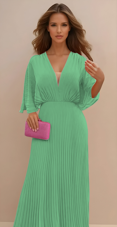 Olga - Vestido Clásico Plisado