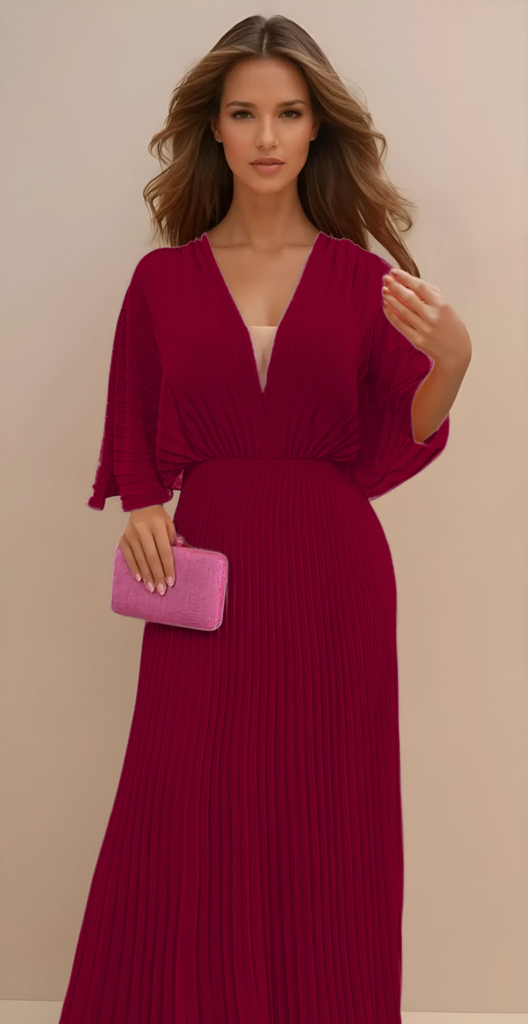 Olga - Vestido Clásico Plisado